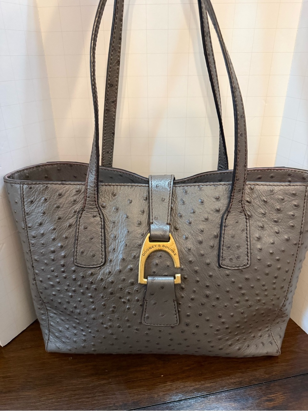 DOONEY & BOURKE | Ostrich Leather Small Shannon Tote